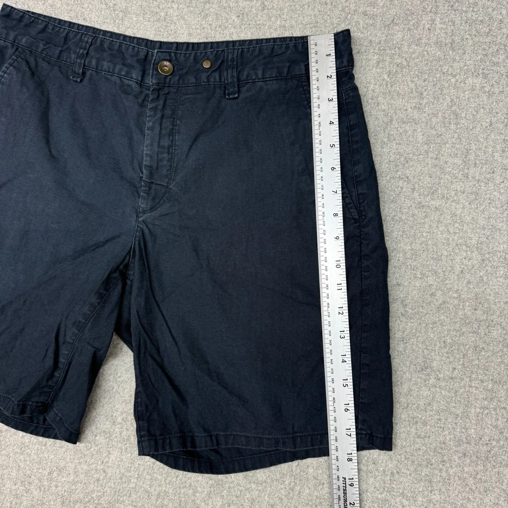 Rag & Bone Chino Shorts 33 Navy Blue Flat Front Cotton Casual Summer Men 1782